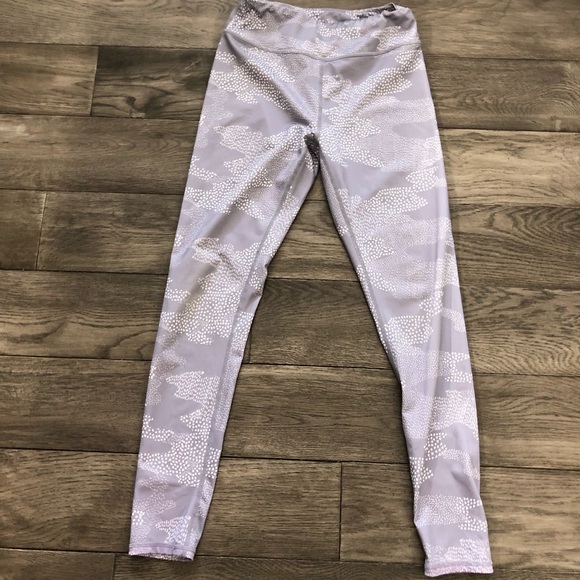 Zella Other - Girls Z by Zella gray white dot leggings, large or 10/12